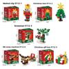 Santa Claus Reindeer Christmas Series Tree Builder Set With Abs Plastic Blocks For Kids And Diy Fun
