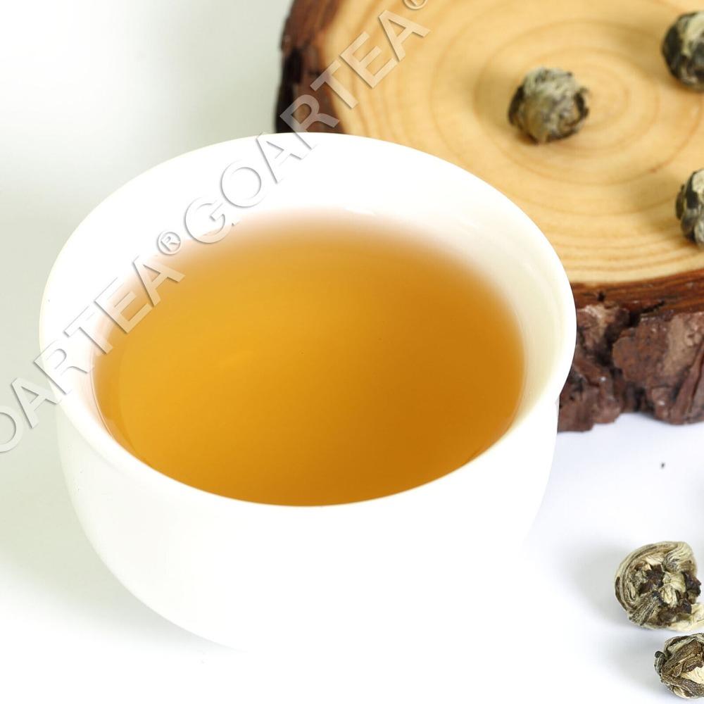 250g Prémiový zelený čaj Jasmine Dragon Pearl GOARTEA Kvalitní jasmínový čaj Voňavé aroma Bohatý na antioxidanty Osvěžující denní čaj pro milovníky čaje