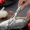 High-quality  Stainless Steel Double-row Tooth Fish Scale Planer To Scrape Fish Scales by Hand. Kitchen Accessories