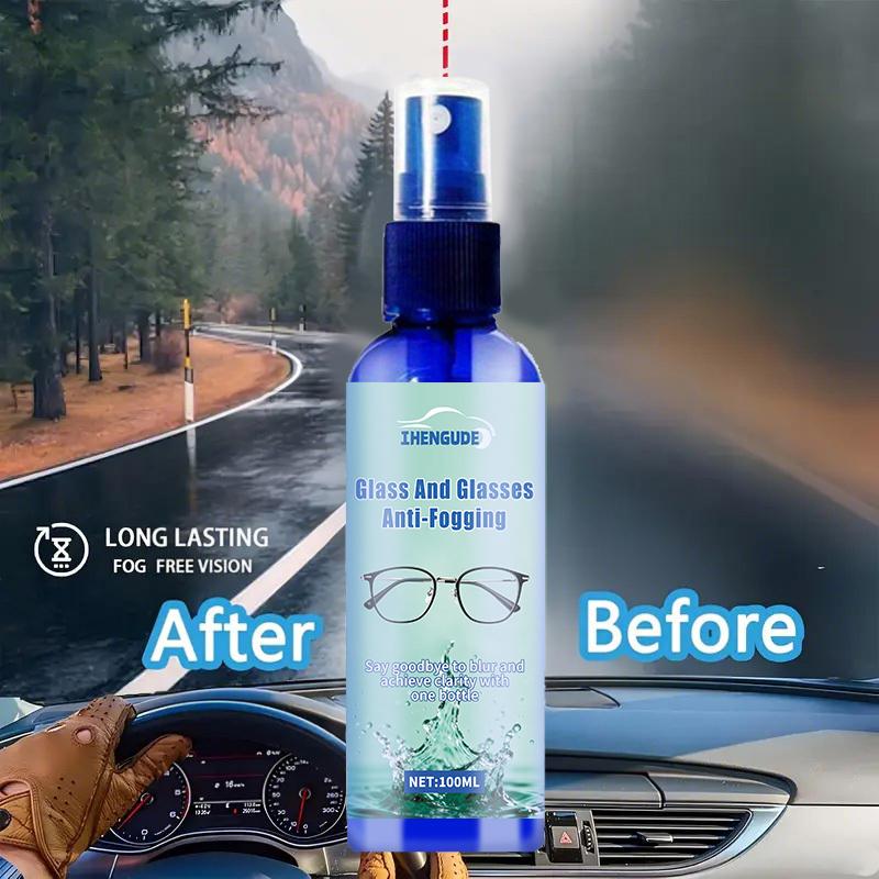 Glass Anti-Fog Spray, Car Windows, Long-Lasting Agent, Car Maintenance Defogging Product, Car Mirror Hydrophobic Coating Spray