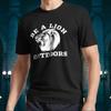 NEW Be A Lion Outdoors Logo Long Sleeve T Shirt Funny Size S To 5XL Vintage Washed Fashion Top For Everyday Wear Breathable