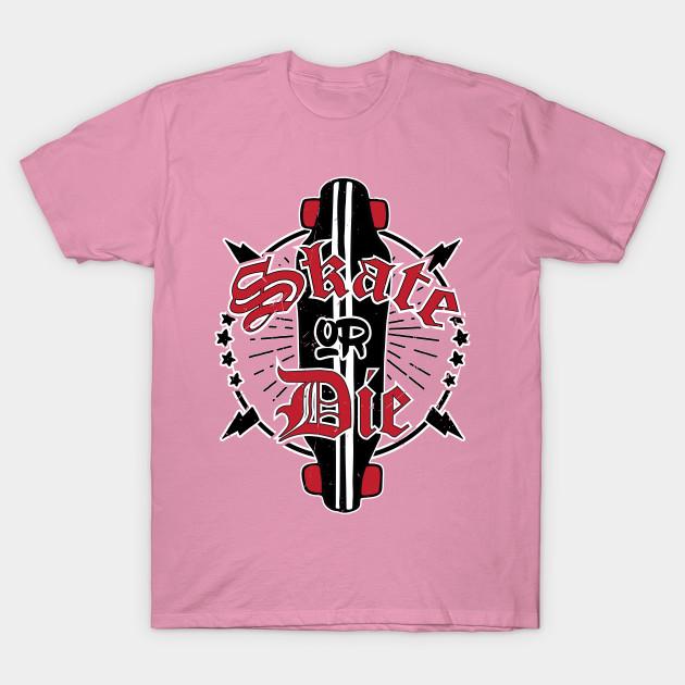 T Shirt Women Skate Or Die Rockstar Skateboard Harajuku Print Kawaii Tshirt Summer Short Sleeve Female T-Shirt Top Tee