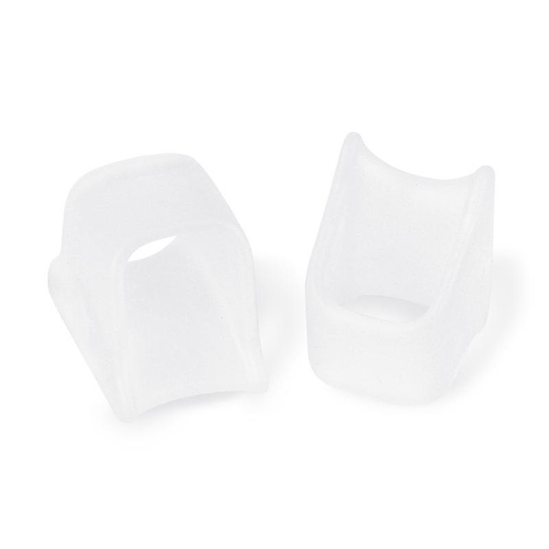 1Pair Soft Silicone Toe Separator Treat Hallux Valgus Bunion Foot Overlapping Corrector Anti-Wear Care Pads Pedicure Tools