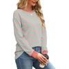 IHUASU Women's Fashion Casual O-Neck Long Sleeve Blouses & Shirts