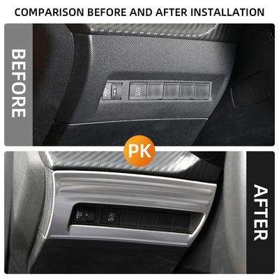 Dekorativní kryt tlačítka nastavení světlometu do auta Pro Peugeot 2008 2019-2025 E2008 2020-2025 208 E208 2020-2025 LHD Acc
