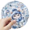 50Pcs Cute Cartoon Blue Winter Graffiti Stickers Decoration Decals Laptop Notebook Phone Stationery Scrapbooking Sticker
