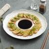 Jimei Jiduo Embossed Ceramic Round Dinner Plate