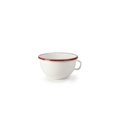 Bowl with Handle - Ibili - 909114 - Steel - White/Red - Diameter 14 Cm