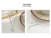 2022 Yinruitai S925 Sterling Silver Unicorn Necklace with Round Tag Letter Korean Clavicle Chain for Women