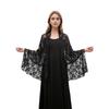 Solid Color Lace Scarf Elegant Hijab Shawls Versatile Hijab Veil  Women Wear