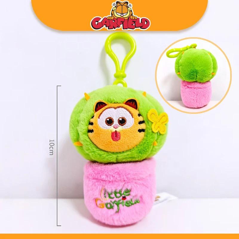 GARFIELD Peluche Famiglia Portachiavi Carino Anime Gatto Garfield Odie Animali di Peluche Divertenti Bambola Peluche Ciondoli Regali Bambino