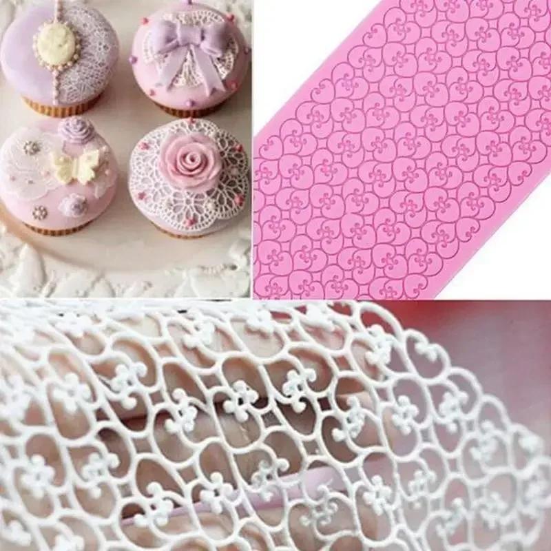 Lace Silicone Mold Cake Decoration Molds Sugar Craft Fondant Mat Cake Decorating Baking Tool Moulds Accessories Supplies