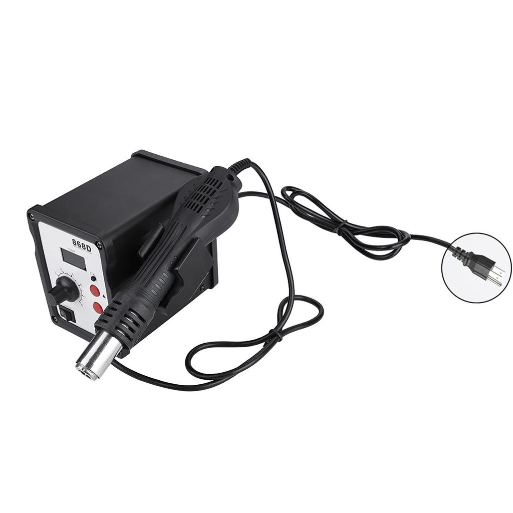 868D 700W Cyfrowy Wyświetlacz Hot Air Gun Heat Gun Stacja Lutownicza z 5 Dyszami