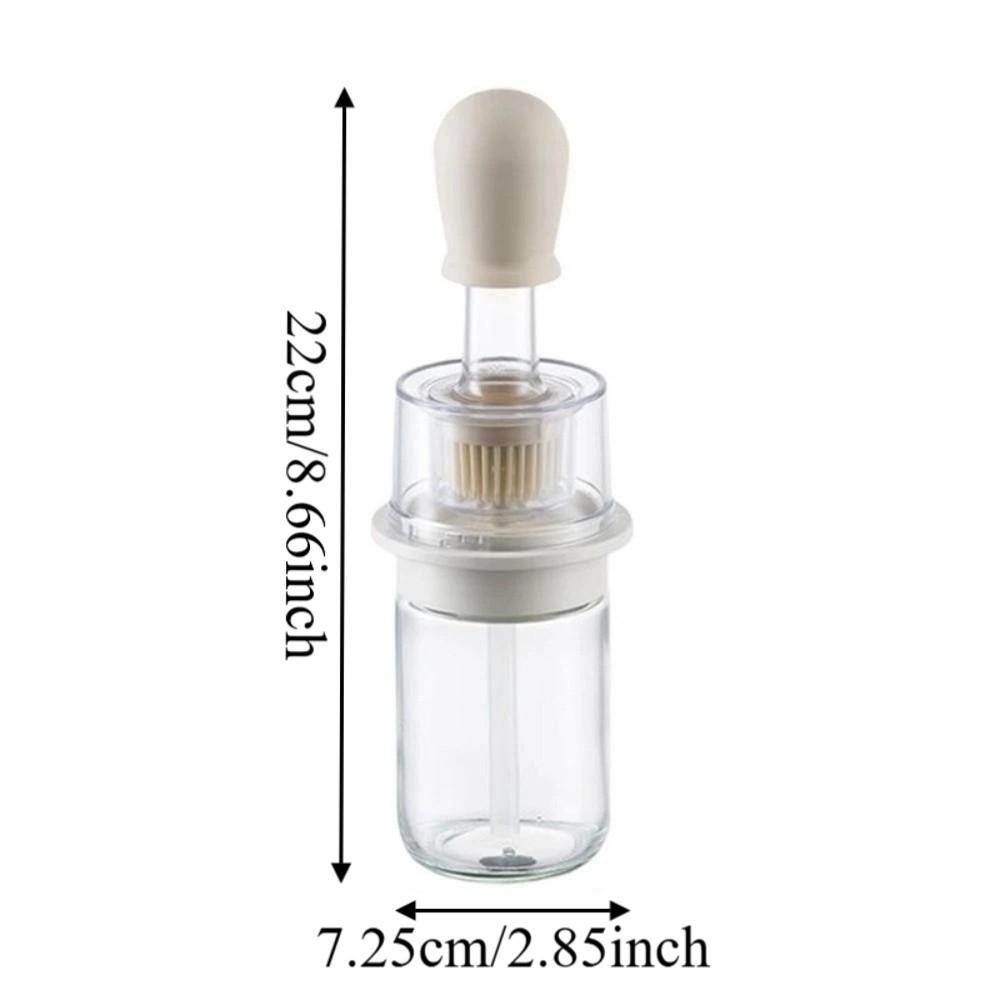 2 in 1 Oil Dispenser Bottle 180ML Barbecue Spray Bottle Easy To Clean Measuring Oil Bottle  Baking