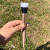 Single Large Makeup Brush: Soft Bristles for Powder, Blush, Foundation, Contour, and Angled Applications