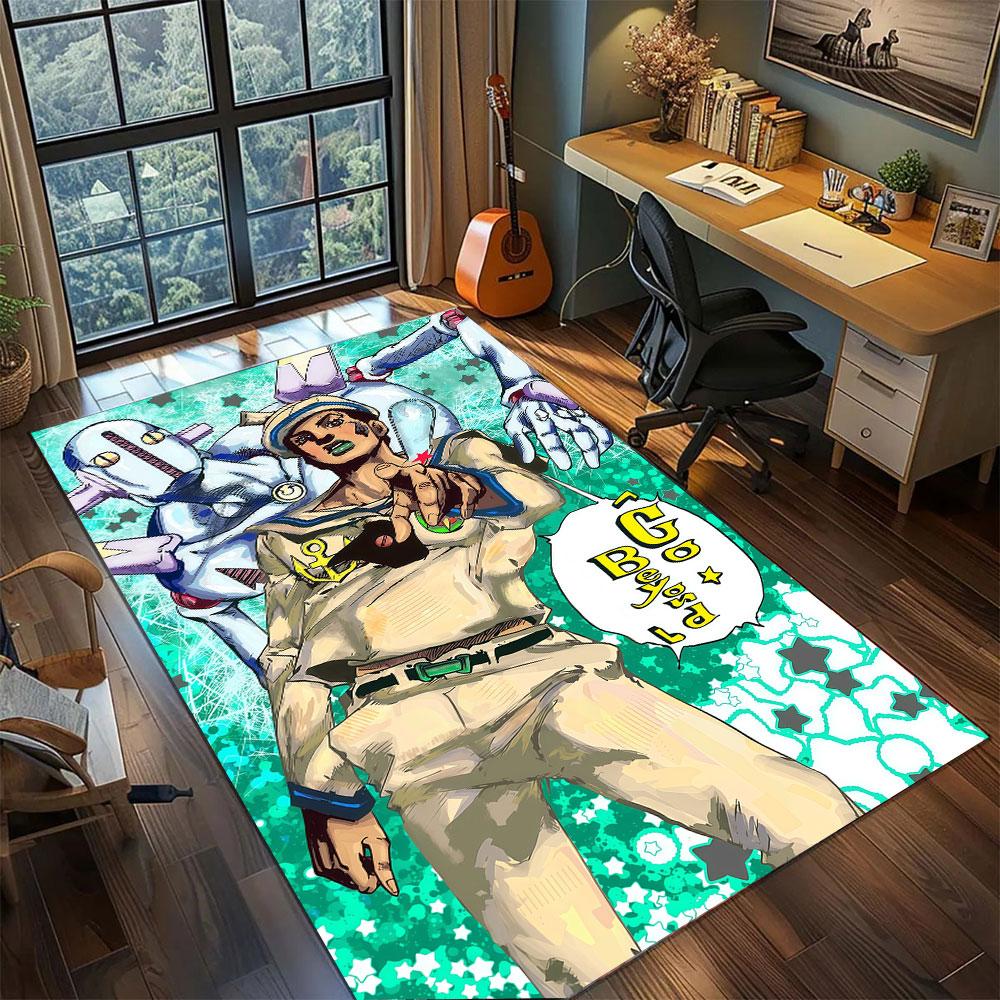 Joseph Joestar JoJo Carpet for Living Room Bedroom Home Decor Cool Movie Mat Play Floor Mat