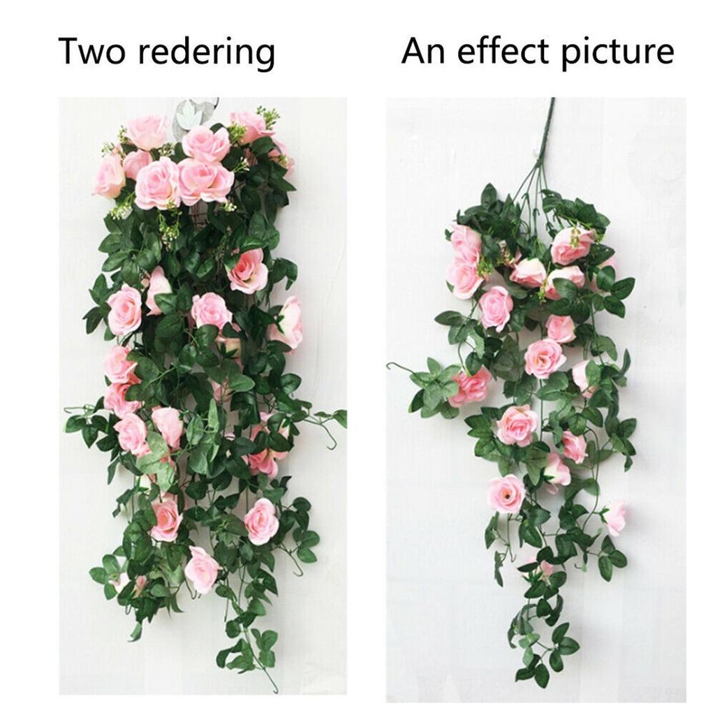 Premium Artificial Rose Flowers Vine for Home and Garden Enhancement