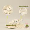 Popcorn Cover Shell Platform Sandals Women's 2025 Summer New Velcro Sports Style Sandals Women's Casual Beach Shoes
