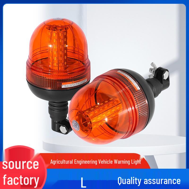 60 LED Yellow Flashing Warning Light for Agricultural and Engineering Vehicles