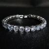 Women's Gold-Plated Zircon Tennis Bracelet - Full Diamond Design, Model S5650