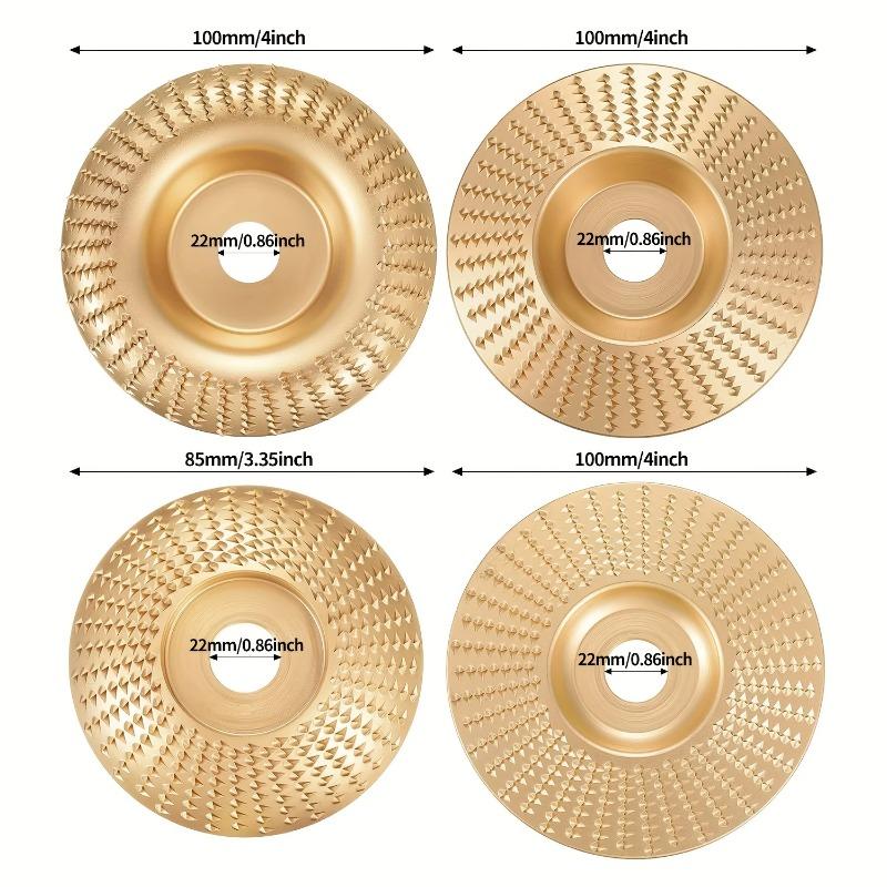 

4 шт. 4-дюймовых 22-отверстий диска для полировки дерева для угловой шлифмашины, полировальный диск, инструмент для дерева, полировальный круг, диск для полировки дерева, прорезной диск