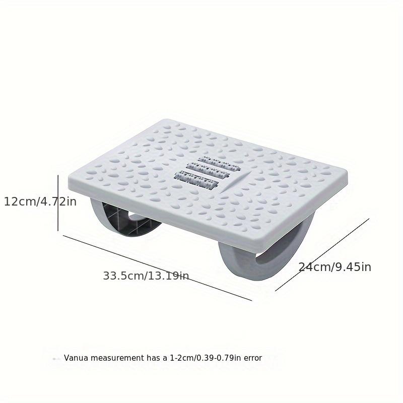 Shakable Massage Foot Rest Stool – Adjustable Rollers, Ergonomic Under Desk Support for Office, Study & Living Room – Durable PP