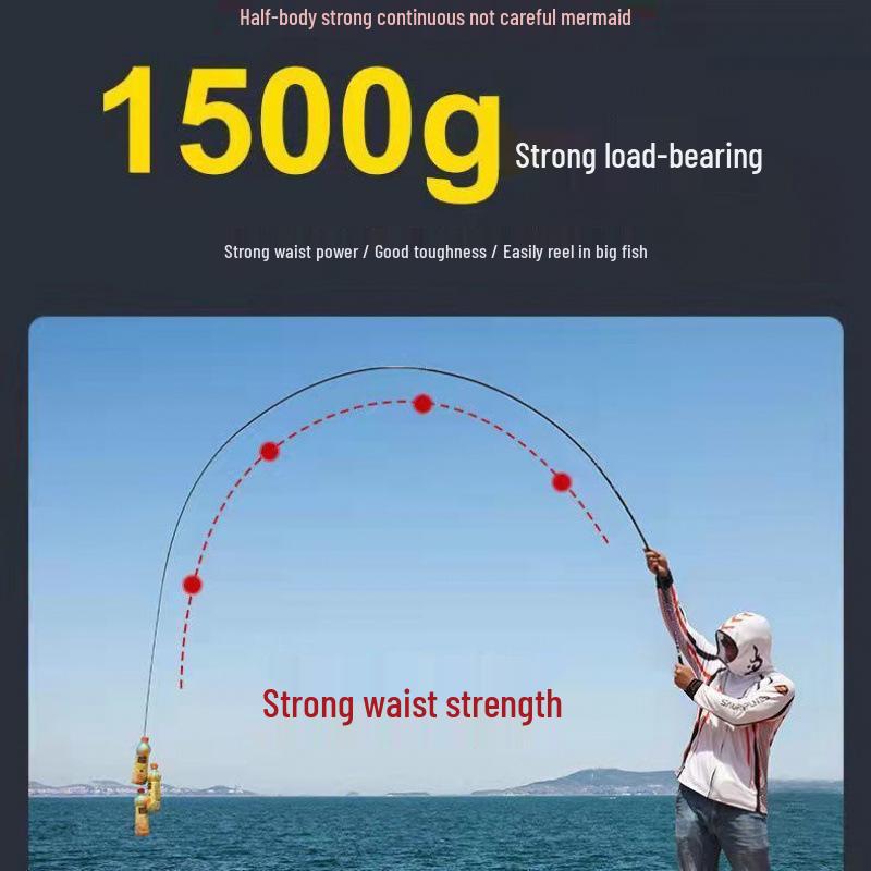 Ultra-Thin High Carbon Crucian Carp Hand Fishing Rod - Super Hard, Wild All-Around Rod, 28/19 Tone, Hot Seller