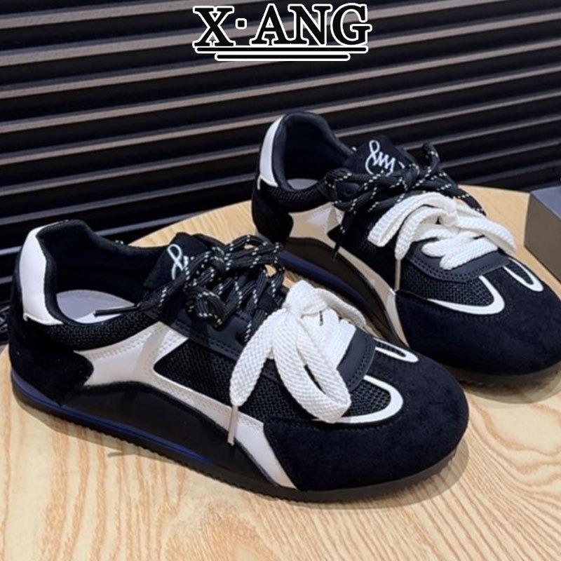 

Cowhide version soft sole women s pair of shoes with straps autumn new retro casual sports shoes 40