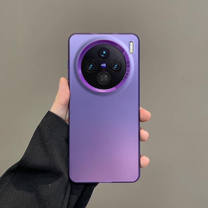 

Для Vivo X100 Чехол vivo X100 Pro Чехол для телефона vivo x100 Ultra Чехол vivo X100S x100s Pro люксовый металлический матовый чехол Aurora Skin Vivo X100