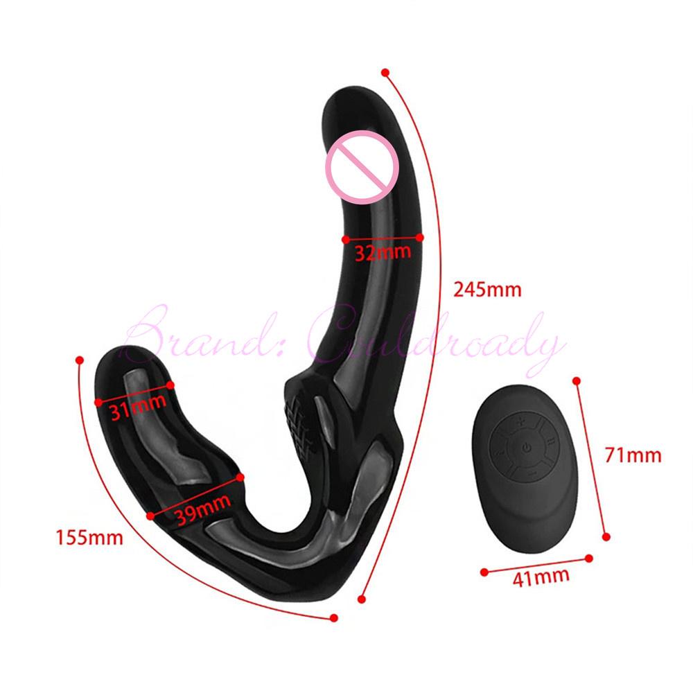 Strap-on Double Heads Dildo Vibrators Sex Toys for Women Couple Exotic Accessories Vagina Prostate Massager Oral for Men