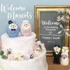 Japanese Zakka Cat Statue Cat Miniature Figurine Wedding Lover Cat Model Resin Ornament Car Home Decoration Photography Props