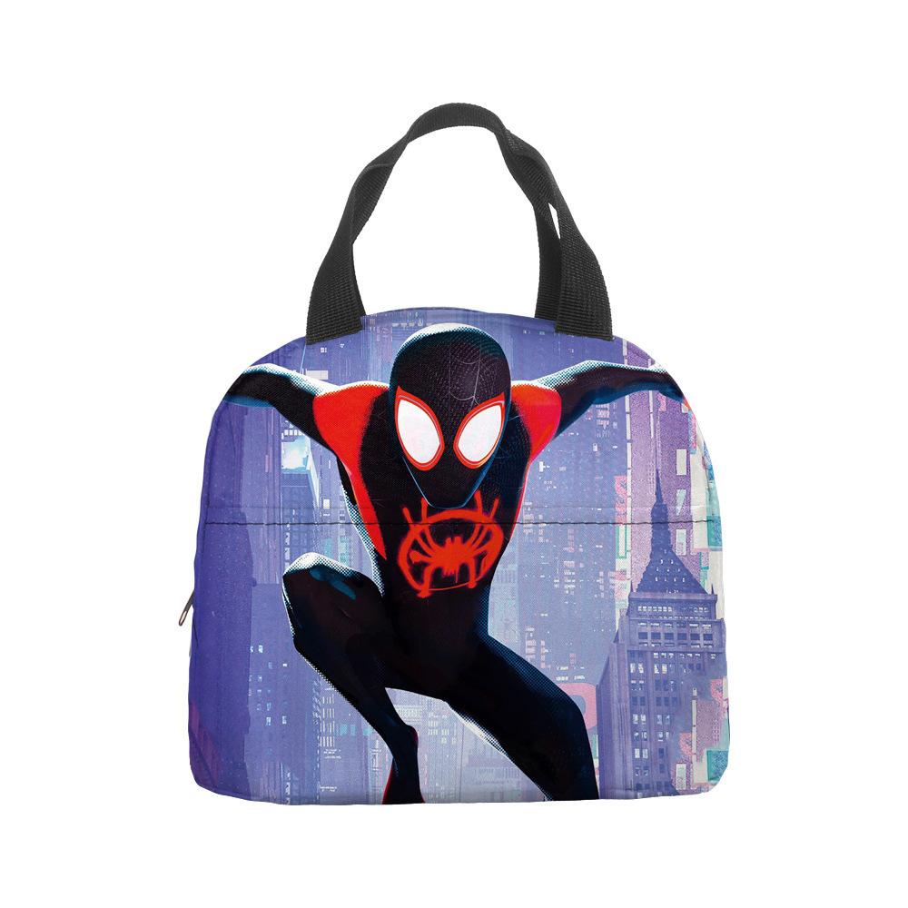 Anime Spider-Man Lunch Bag Portable Insulation Bag Bento Bag Lunch Box Bag Children'S Lunch Bag Picnic Ice Bag