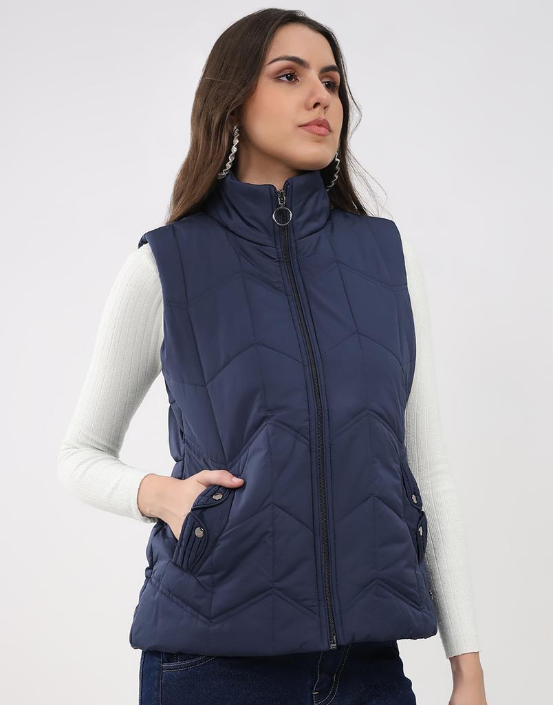 MONTE CARLO Women's Regular Fit Sleeveless Jacket