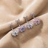 Stainless Steel Navel Piercing Jewelry Crystal Pink Bow Belly Rings Cute Belly Button Rings  Daily