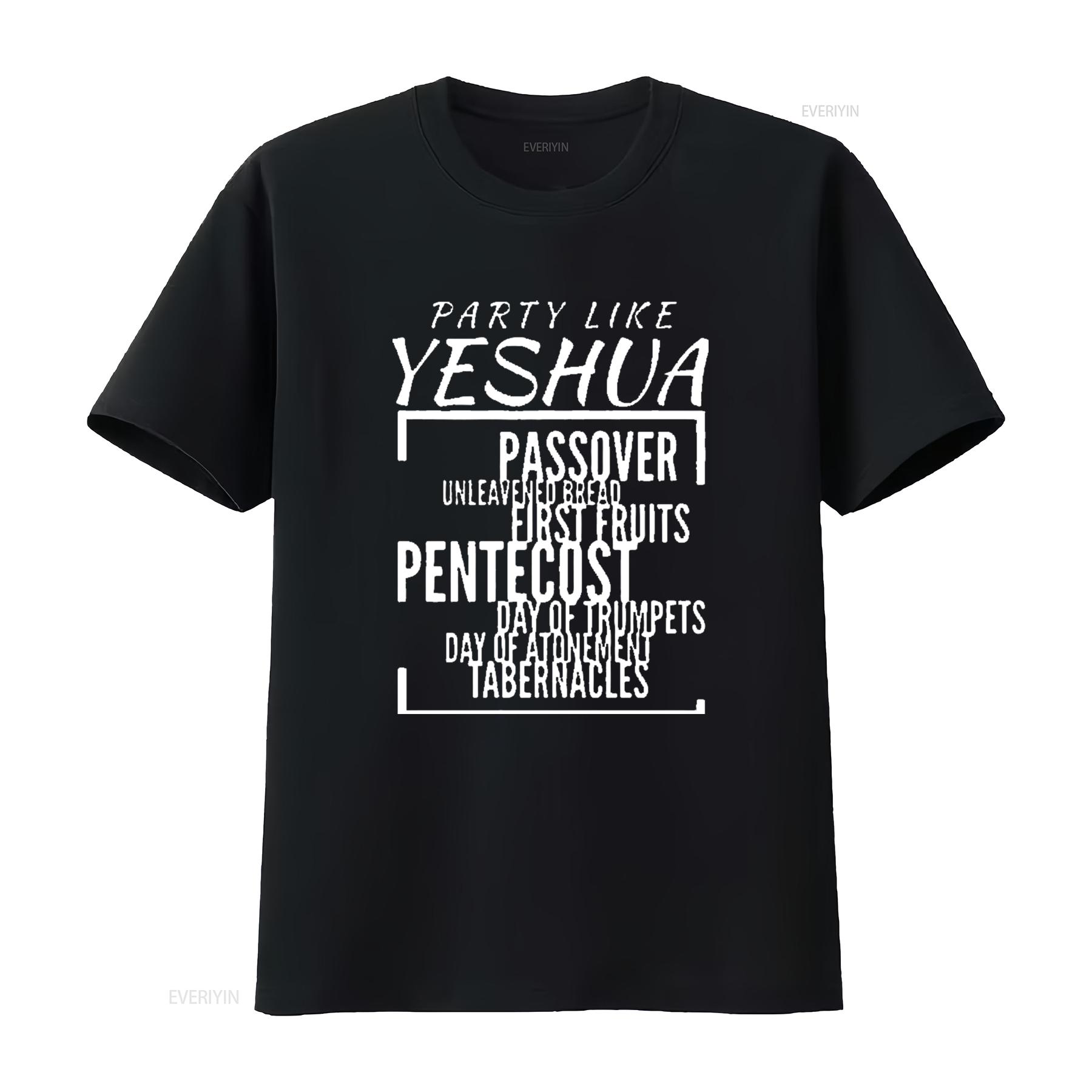 

Mens Party Like Yeshua Feasts Of Lord Torah Observant Followers T Shirt White 4X Large vintage Washed Soft 4XL