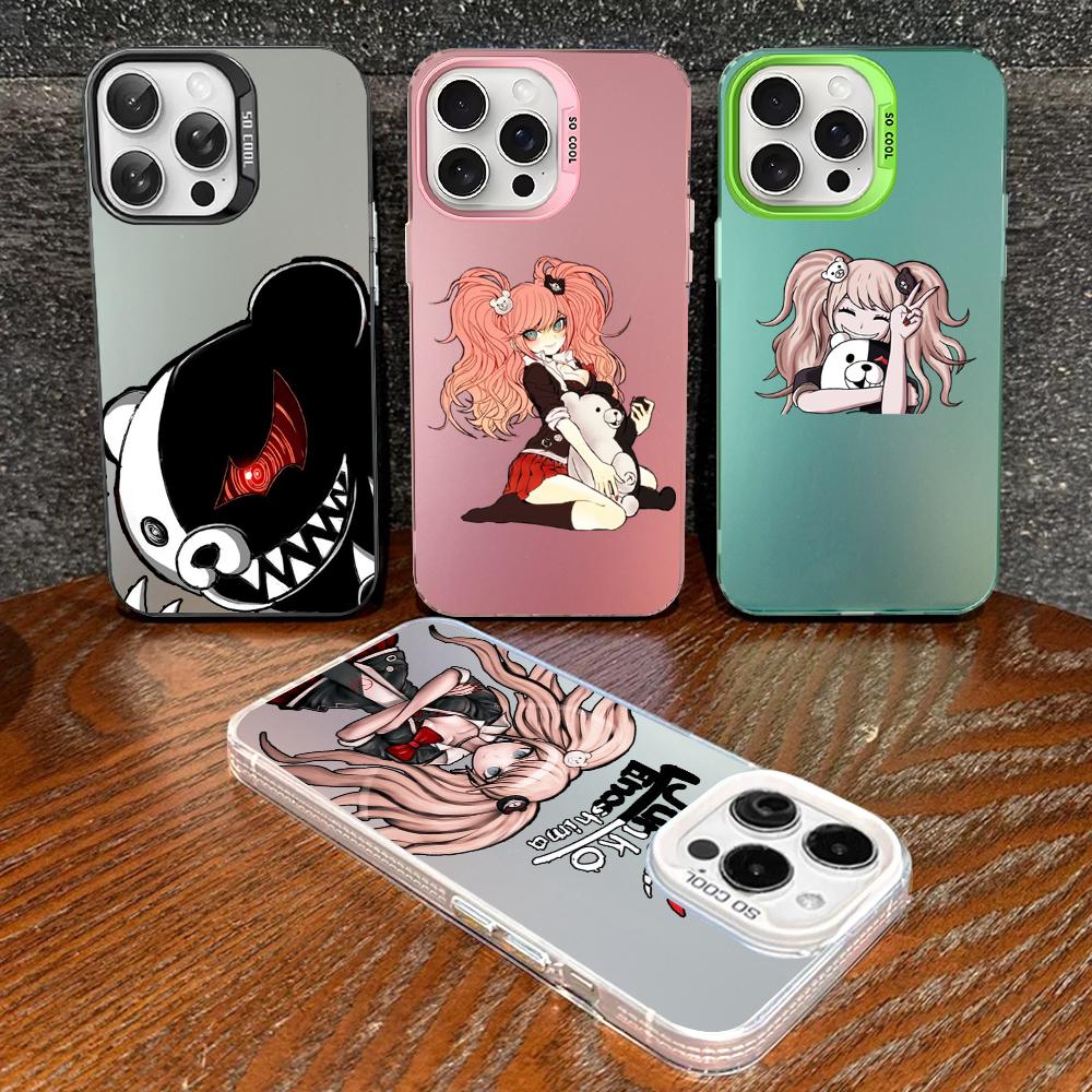 Danganronpa Junko Enoshima Monokuma Phone Case For IPhone 16 15 14 13 12 11 Pro Max X XR XSMAX 8 Matte Shockproof Back Cover