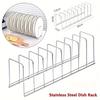 1pc Stainless Steel Kitchen Dish Rack, Space-Saving Organizer for Plates, and Utensils, Home and Kitchen Accessories