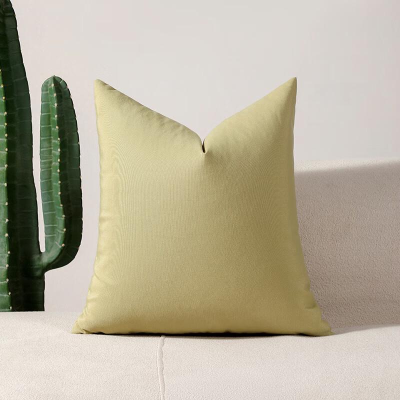 Yongguang Solid Grass Green Throw Pillow Covers (3-Pack)