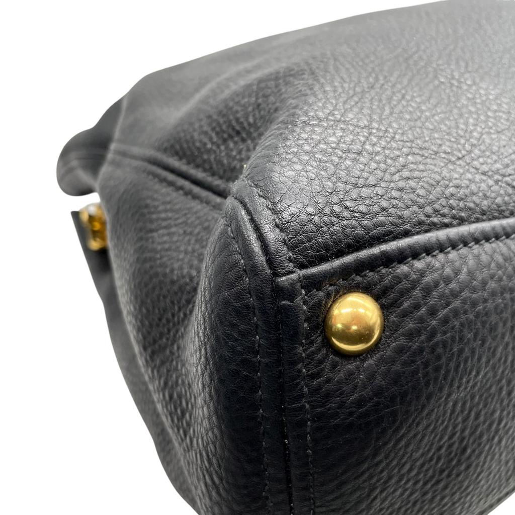 Used MIUMIUTote Bag black leather Women