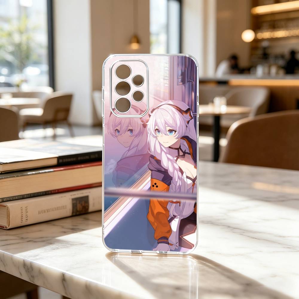 K-kiana Honkai-i Impact Game Phone Case Transparent Silicone Soft For Samsung S25,S24,S21,S22,S23,S30,Ultra,S20,Plus,Fe