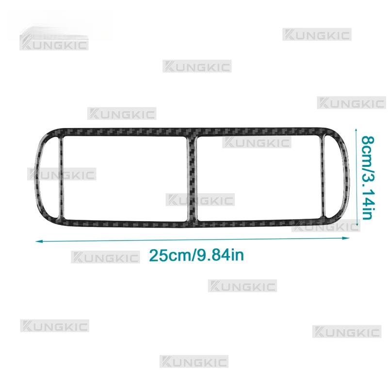 Real Soft Carbon Fiber Trim for Seat Leon MK1 1M 1999 2000 2001 2002 2003 2004 Center AC Air Vent Outlet Interior Accessories.
