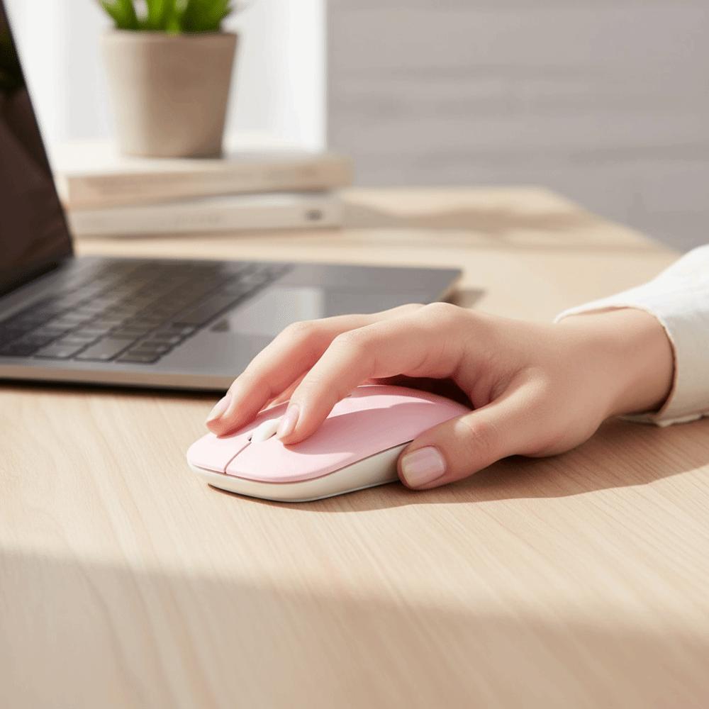 Portable Size Bluetooth Mouse Silent Design Optical Mouse Ergonomic Mouse Office Use