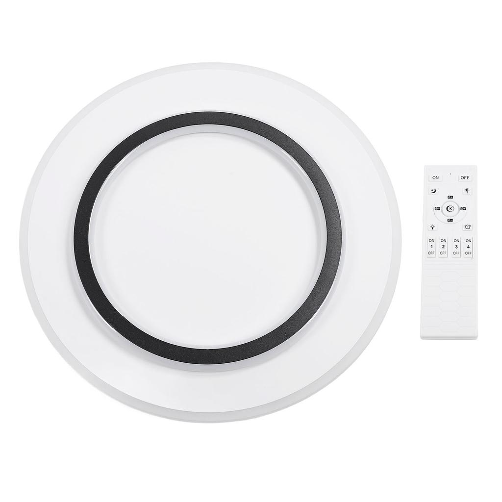 Dimmable LED Round Ceiling Light 3 Color Temperature Remote Control for Dining Living Bedroom Office
