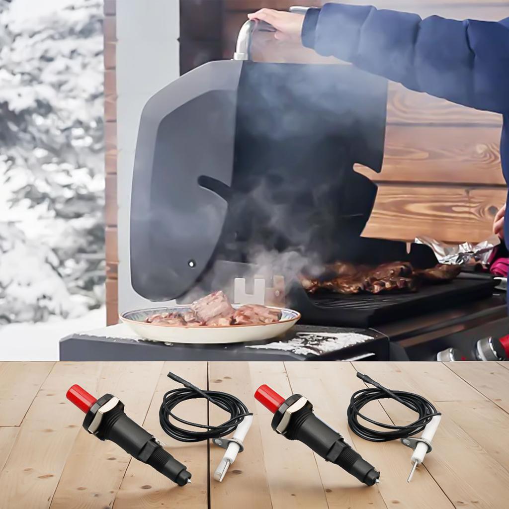 Igniter Push Button Piezo Spark Ignition with Cable Outdoor Piezo Spark Tools BBQ Stove For BBQ Stove High quality