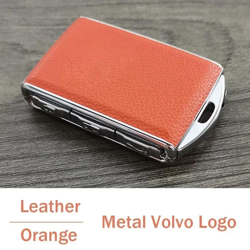 

Luxury Leather Alloy Car Key Case Key Replace Shell for Volvo S60 S90 XC40 XC60 XC90 V60 V90 Polestar 1 Polestar 2 Polestar 3