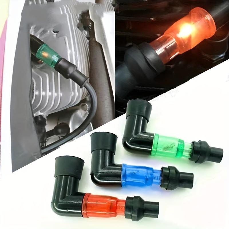 Motorcycle Flash Spark Plug Cap Universall Motorcycle Ignition Spark Plug Cap 90Degree Flashing Spark Plug Cap for Moto