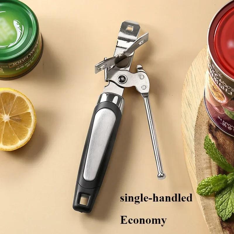 Stainless Steel Can Opener Multifunctional Grip Can Opener Side Cut Can Opener Kitchen Gadgets Bottle Openers Beer Jar Tools Bar