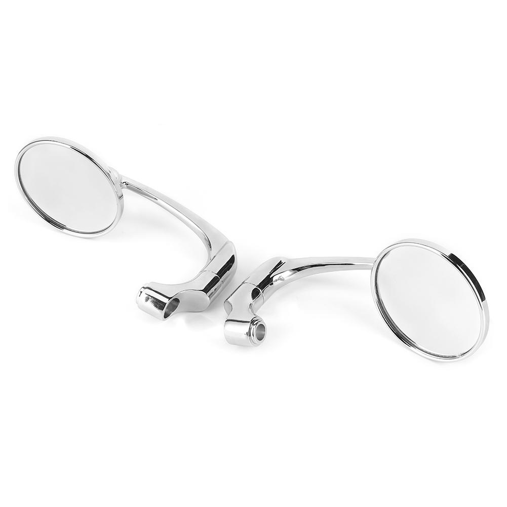 Круглые зеркала заднего вида Гальваническое покрытие Зеркало боковое на руль для мотоцикла с резьбой 8 10 мм Модификация