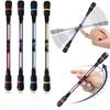 2pcs Decompression Rotary Pen for Adults and Children Anti-slip Manual Rotary Pen Compression Toys Can Write Creative Rotary Pen