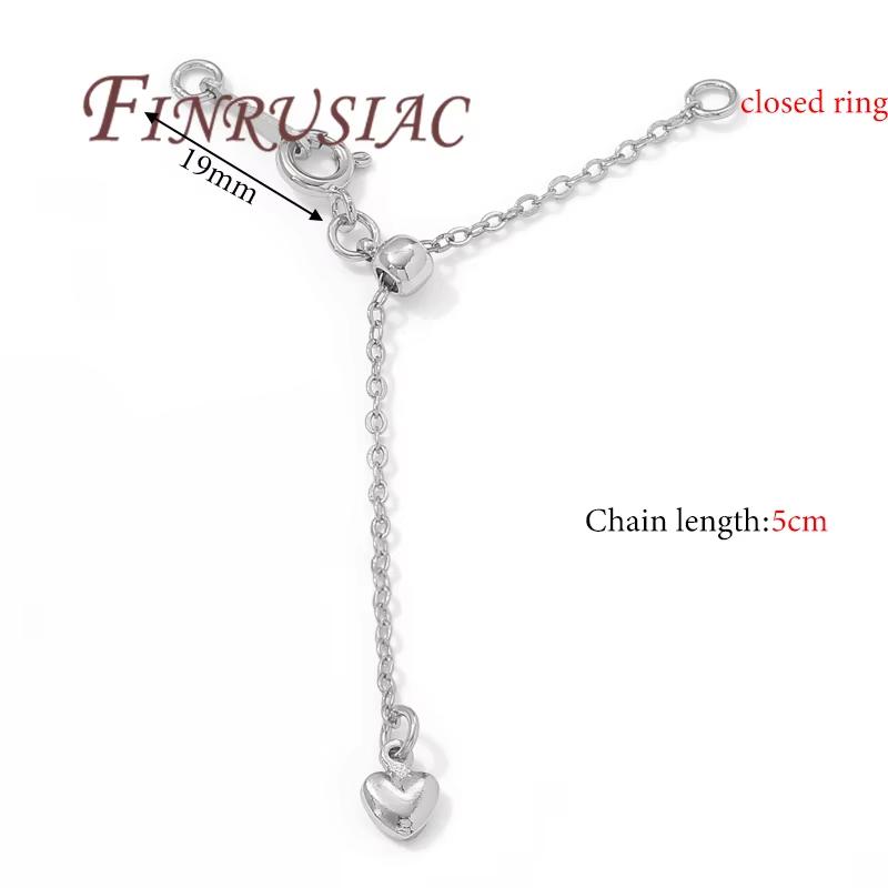 18K Gold Plated Extension Chain with Spring Clasp,2/3 Rows Pearl Necklaces Making,Tail Chain Connector Jewelry Accessories